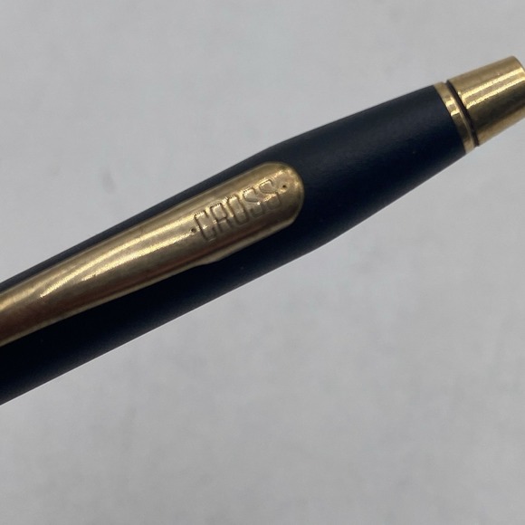 VTG Cross Classic Century Lead Pencil Matte Black 23K Gold Trim VGC - Picture 3 of 10